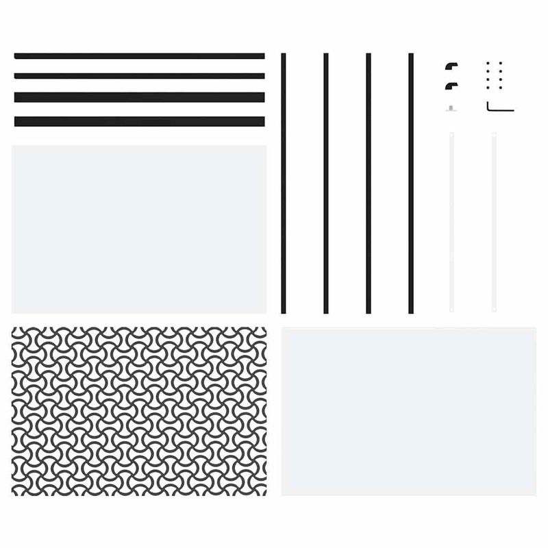 Casa si Gradina - Constructii - Usi interior, exterior si garaj - Usi interior - Usa glisanta Negru 102.5 x 205 cm Sticla securizata, Aluminiu - Infinity.ro