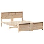 Casa si Gradina - Mobilier - Paturi si accesorii - Paturi - Cadru de pat cu headboard Maro 150 x 200 cm Lemn masiv de pin - Infinity.ro