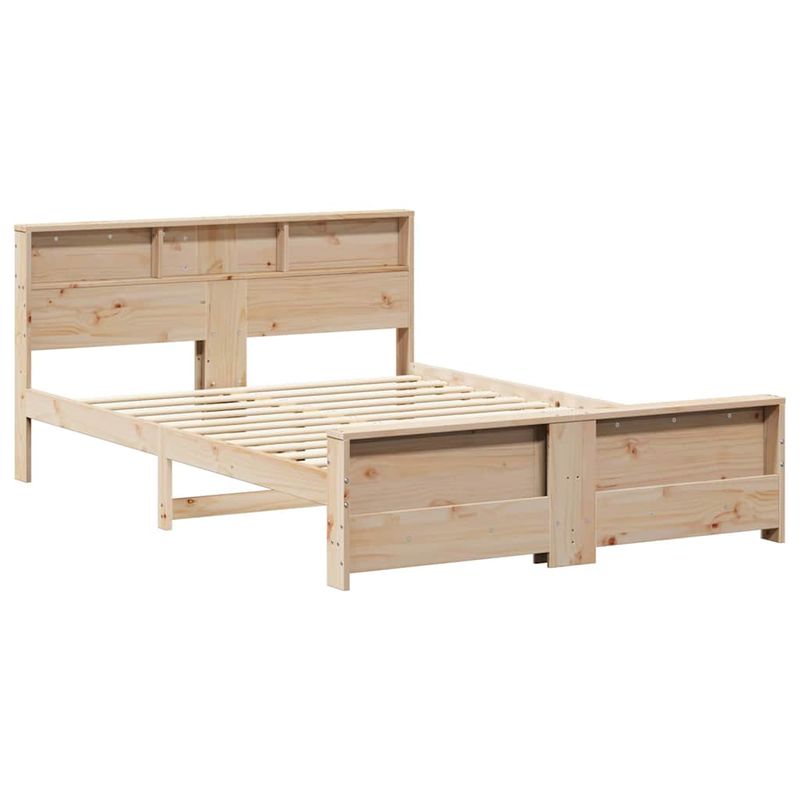 Casa si Gradina - Mobilier - Paturi si accesorii - Paturi - Cadru de pat cu headboard Maro 150 x 200 cm Lemn masiv de pin - Infinity.ro