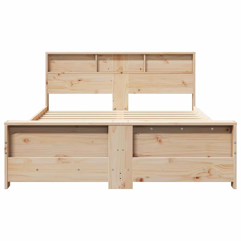 Casa si Gradina - Mobilier - Paturi si accesorii - Paturi - Cadru de pat cu headboard Maro 150 x 200 cm Lemn masiv de pin - Infinity.ro