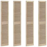Casa si Gradina - Mobilier - Dulapuri si sifoniere - Dulapuri - Usi de cabinet 4 pcs Maro 201 x 39.5 x 2.1 cm Lemn masiv de pin - Infinity.ro