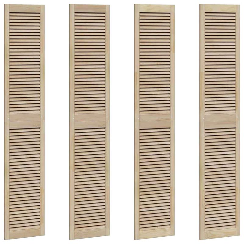 Casa si Gradina - Mobilier - Dulapuri si sifoniere - Dulapuri - Usi de cabinet 4 pcs Maro 201 x 39.5 x 2.1 cm Lemn masiv de pin - Infinity.ro