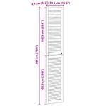 Casa si Gradina - Mobilier - Dulapuri si sifoniere - Dulapuri - Usi de cabinet 4 pcs Maro 201 x 39.5 x 2.1 cm Lemn masiv de pin - Infinity.ro