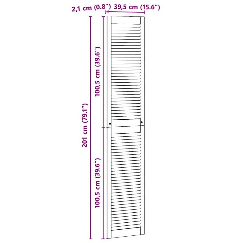 Casa si Gradina - Mobilier - Dulapuri si sifoniere - Dulapuri - Usi de cabinet 4 pcs Maro 201 x 39.5 x 2.1 cm Lemn masiv de pin - Infinity.ro