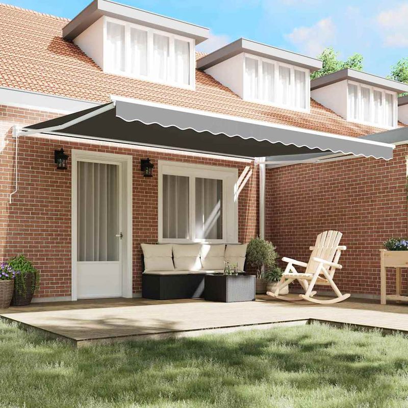 Casa si Gradina - Gradina si terasa - Umbrele si pavilioane - Pavilioane - Copertina Manual Alb 5 x 3 m Metal - Infinity.ro