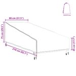 Casa si Gradina - Textile si covoare - Huse pentru mobilier - Husa pentru mobilier de exterior 210 x 80 x 75 cm - Infinity.ro