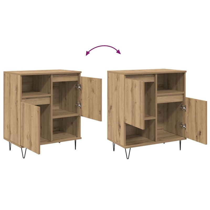 Casa si Gradina - Mobilier - Comode si corpuri - Comode - Bufeturi 3 pcs stejar artizanal 180 x 35 x 70 cm Lemn compozit - Infinity.ro