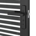 Casa si Gradina - Constructii - Usi interior, exterior si garaj - Usi garaj - Usa de interior Negru 76 x 201.5 cm Sticla securizata, Aluminiu - Infinity.ro