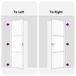 Casa si Gradina - Constructii - Usi interior, exterior si garaj - Usi garaj - Usa de interior Negru 76 x 201.5 cm Sticla securizata, Aluminiu - Infinity.ro