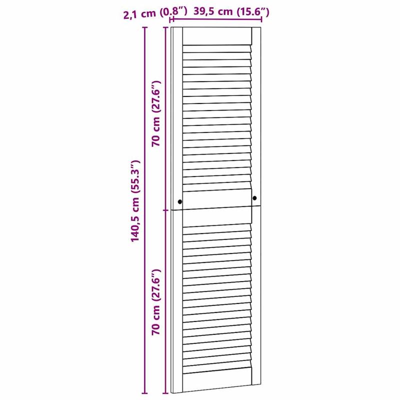 Casa si Gradina - Mobilier - Dulapuri si sifoniere - Dulapuri - Usi de cabinet Other cu usa 4 pcs Maro 140.5 x 39.5 x 2.1 cm - Infinity.ro