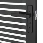 Casa si Gradina - Constructii - Usi interior, exterior si garaj - Usi garaj - Usa de interior Negru 83 x 201.5 cm Sticla securizata, Aluminiu - Infinity.ro