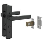 Casa si Gradina - Constructii - Usi interior, exterior si garaj - Usi garaj - Usa de interior Negru 83 x 201.5 cm Sticla securizata, Aluminiu - Infinity.ro