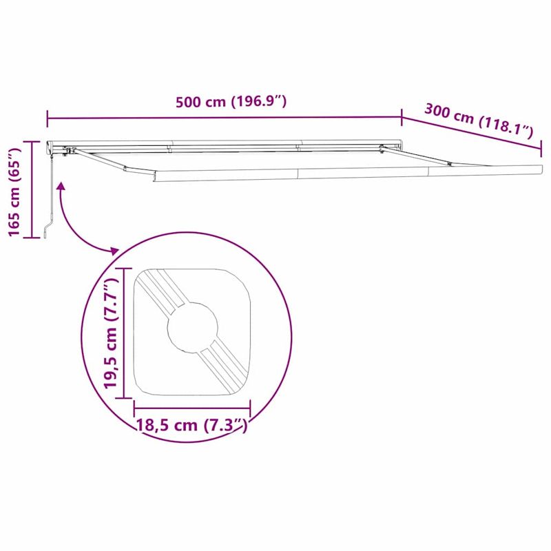 Casa si Gradina - Gradina si terasa - Umbrele si pavilioane - Pavilioane - Copertina Alb 5 x 3 m Metal - Infinity.ro