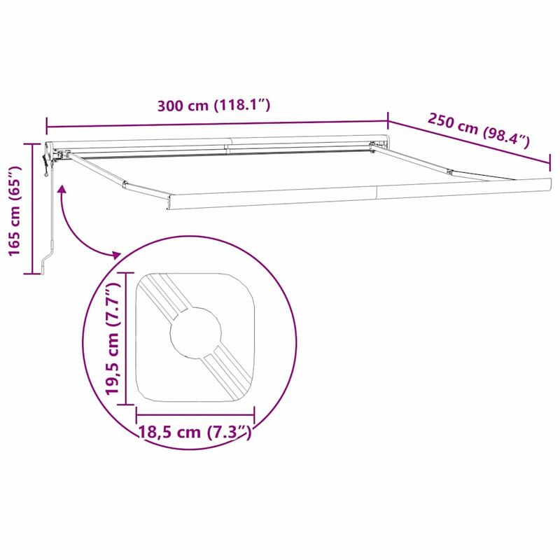 Casa si Gradina - Gradina si terasa - Umbrele si pavilioane - Pavilioane - Copertina Alb 3 x 2,5 m Metal - Infinity.ro