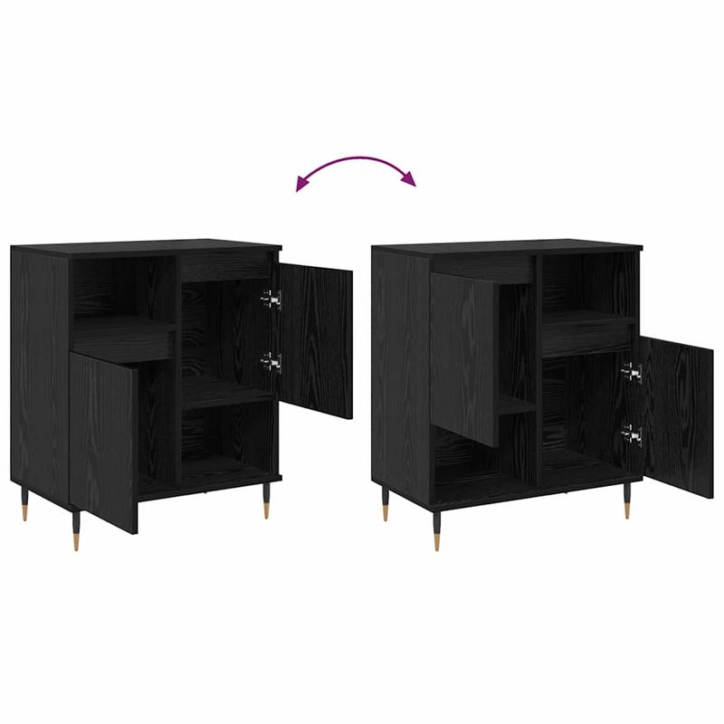 Casa si Gradina - Mobilier - Comode si corpuri - Comode - Bufeturi 3 pcs Stejar negru 180 x 35 x 70 cm Lemn compozit - Infinity.ro
