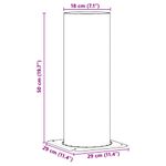 Casa si Gradina - Termice - Sobe, Seminee si accesorii - Accesorii seminee si sobe - Extensie pentru Capac de Semineu Argintiu 29 x 29 x 50 cm - Infinity.ro