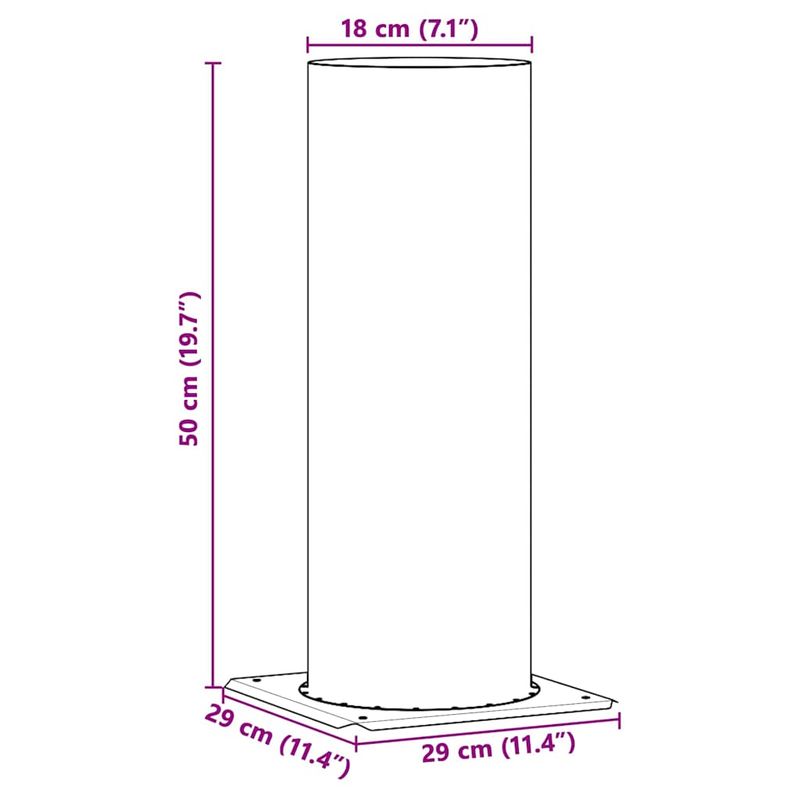 Casa si Gradina - Termice - Sobe, Seminee si accesorii - Accesorii seminee si sobe - Extensie pentru Capac de Semineu Argintiu 29 x 29 x 50 cm - Infinity.ro