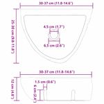 Casa si Gradina - Sanitare - Lavoar baie si accesorii - Lavoare si piedestale - Chiuveta suspendata Gri (30-37) x (25-30) x 12 cm Piatra de Rau - Infinity.ro