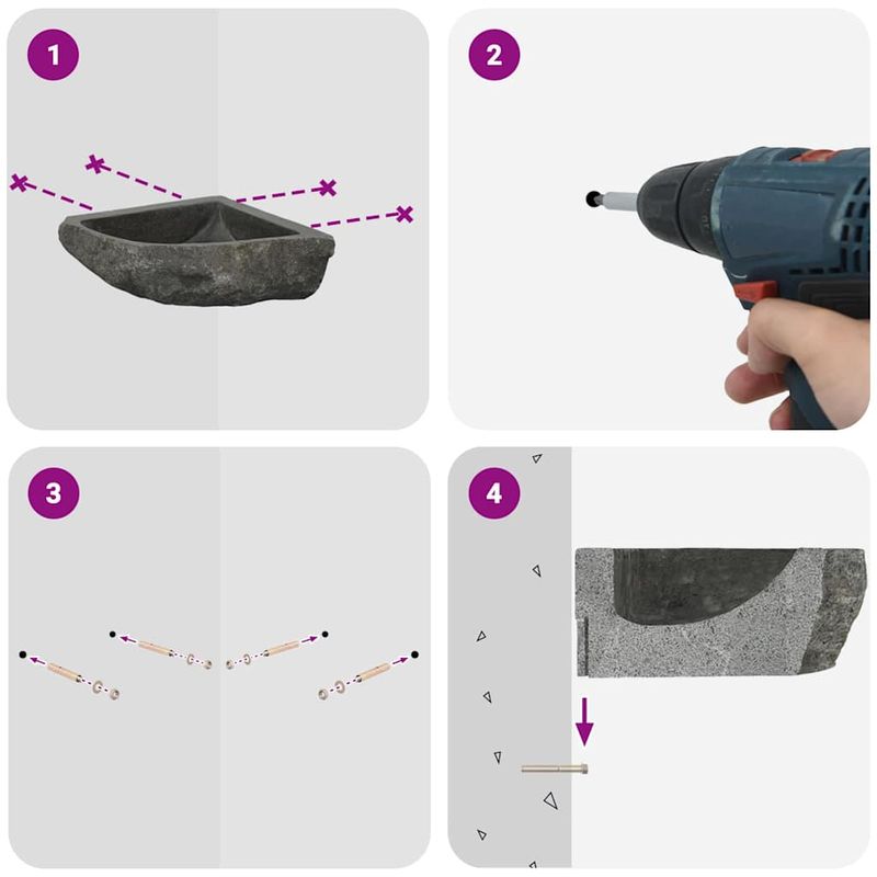Casa si Gradina - Sanitare - Lavoar baie si accesorii - Lavoare si piedestale - Chiuveta coltare suspendata de perete (30-37) x (30-37) x 12 cm - Infinity.ro
