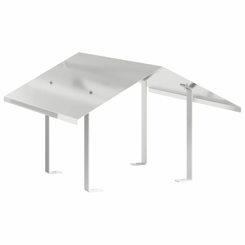 Casa si Gradina - Termice - Sobe, Seminee si accesorii - Accesorii seminee si sobe - Hood pentru cos de fum Argintiu 60 x 60 x 38 cm Otel inoxidabil - Infinity.ro