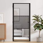 Casa si Gradina - Constructii - Usi interior, exterior si garaj - Usi garaj - Usa de interior Negru 93 x 201.5 cm Sticla securizata, Aluminiu - Infinity.ro