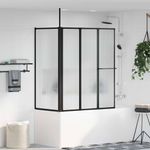 Casa si Gradina - Sanitare - Cazi si cabine de dus - Cabine dus - Paravan de dus Pliere Other Negru 120 x 70 x 137 cm Aluminiu - Infinity.ro