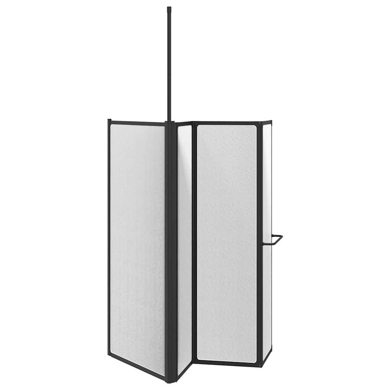 Casa si Gradina - Sanitare - Cazi si cabine de dus - Cabine dus - Paravan de dus Pliere Other Negru 120 x 70 x 137 cm Aluminiu - Infinity.ro