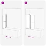 Casa si Gradina - Sanitare - Cazi si cabine de dus - Cabine dus - Paravan de dus Pliere Other Negru 120 x 70 x 137 cm Aluminiu - Infinity.ro