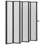 Casa si Gradina - Sanitare - Cazi si cabine de dus - Paravane si usi - Paravan de dus Pliere Other Manual Negru 168 x 140 cm Aluminiu - Infinity.ro