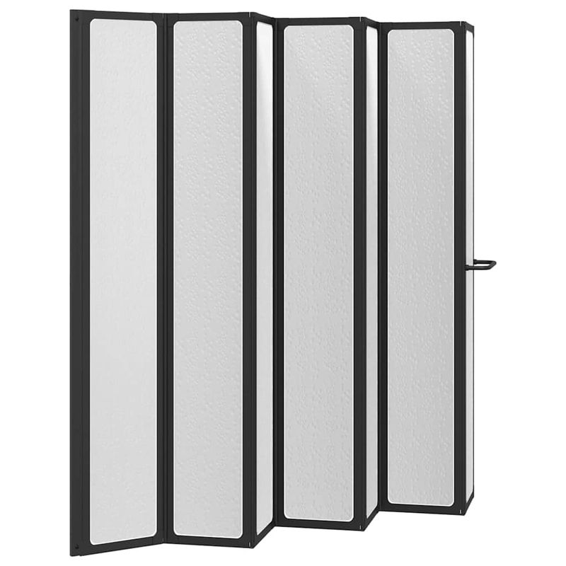 Casa si Gradina - Sanitare - Cazi si cabine de dus - Paravane si usi - Paravan de dus Pliere Other Manual Negru 168 x 140 cm Aluminiu - Infinity.ro