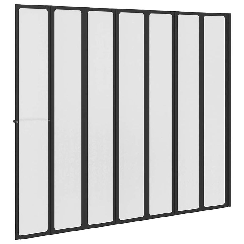 Casa si Gradina - Sanitare - Cazi si cabine de dus - Paravane si usi - Paravan de dus Pliere Other Manual Negru 168 x 140 cm Aluminiu - Infinity.ro