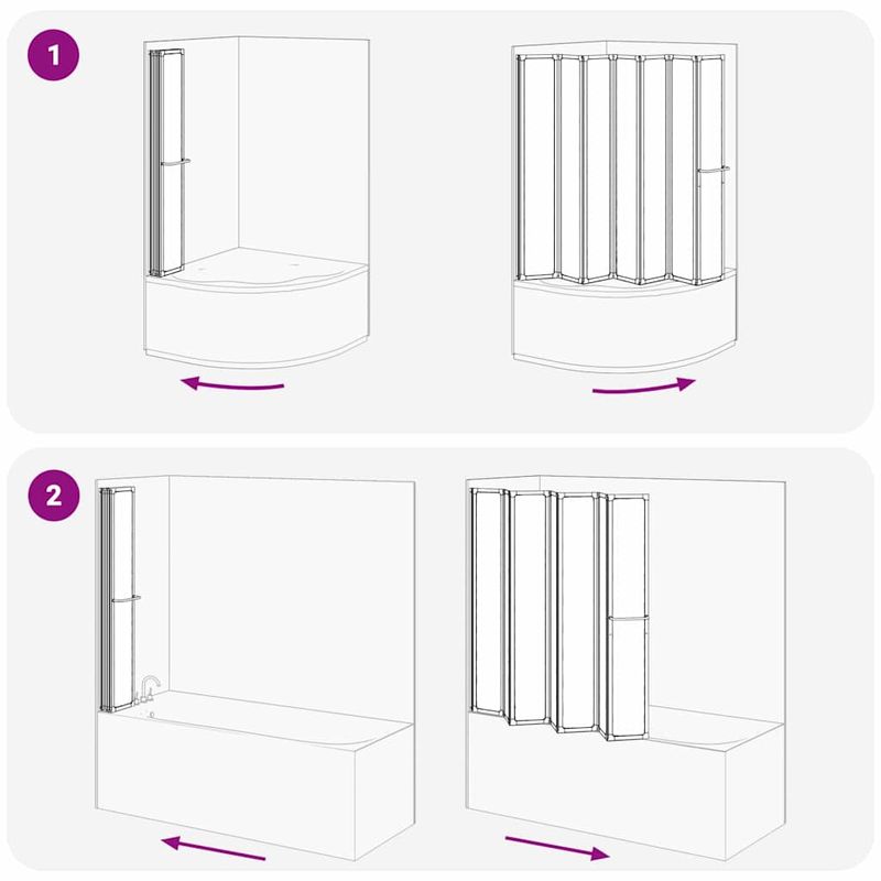 Casa si Gradina - Sanitare - Cazi si cabine de dus - Paravane si usi - Paravan de dus Pliere Other Manual Negru 168 x 140 cm Aluminiu - Infinity.ro