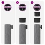 Casa si Gradina - Gradina si terasa - Umbrele si pavilioane - Umbrele - Baze pentru umbrele de exterior Lemn de culoare inchisa - Infinity.ro