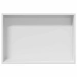 Casa si Gradina - Sanitare - Cazi si cabine de dus - Paravane si usi - Nisa de Dus Alb 45 x 30 x 9.5 cm Otel inoxidabil - Infinity.ro