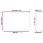 Casa si Gradina - Sanitare - Cazi si cabine de dus - Paravane si usi - Nisa de Dus Alb 45 x 30 x 9.5 cm Otel inoxidabil - Infinity.ro