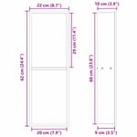 Casa si Gradina - Sanitare - Cazi si cabine de dus - Paravane si usi - Nisa de Dus Negru 60 x 20 x 9.5 cm Otel inoxidabil - Infinity.ro