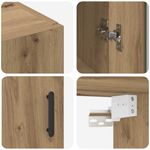 Casa si Gradina - Mobilier - Comode si corpuri - Comode - Bufet Maro 69.5 x 34 x 90 cm Lemn compozit - Infinity.ro