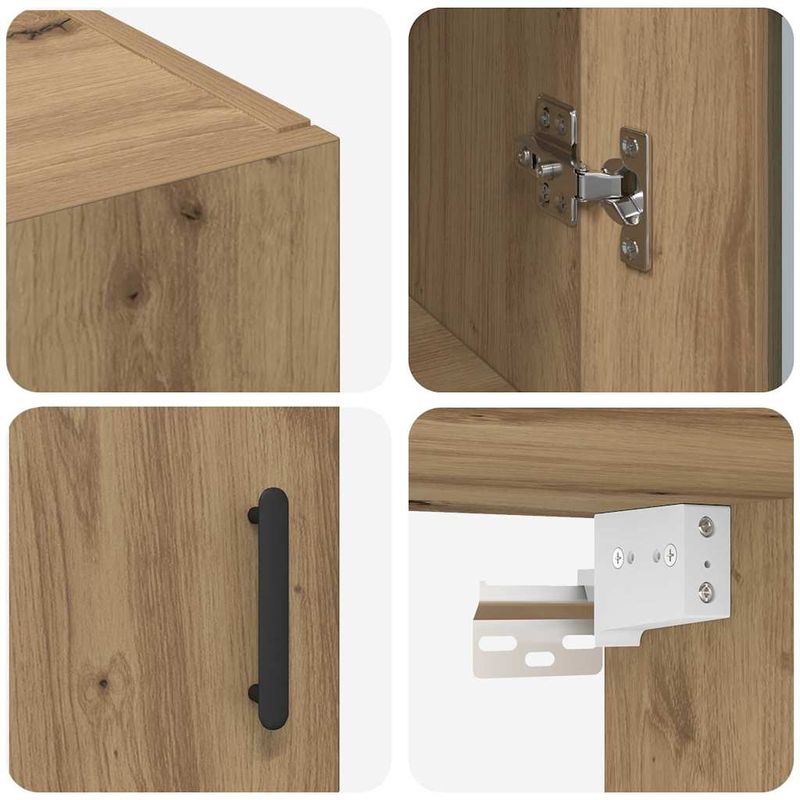 Casa si Gradina - Mobilier - Comode si corpuri - Comode - Bufet Maro 69.5 x 34 x 90 cm Lemn compozit - Infinity.ro