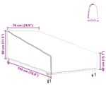 Casa si Gradina - Textile si covoare - Huse pentru mobilier - Husa pentru mobilier de exterior 195 x 76 x 82 cm - Infinity.ro