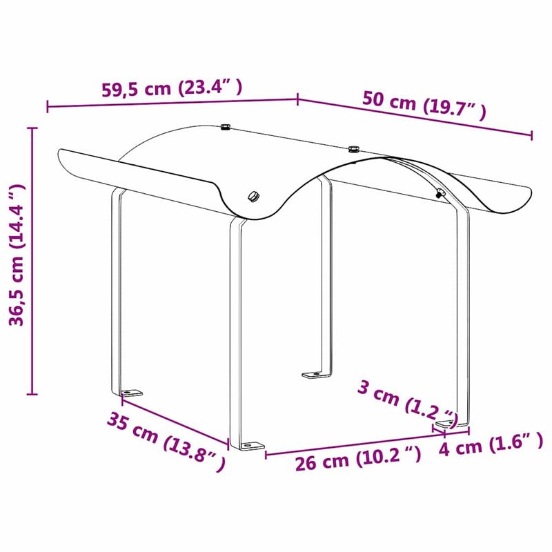 Casa si Gradina - Termice - Sobe, Seminee si accesorii - Accesorii seminee si sobe - Capac pentru Semineu Argintiu 59.5 x 50 x 36.5 cm - Infinity.ro