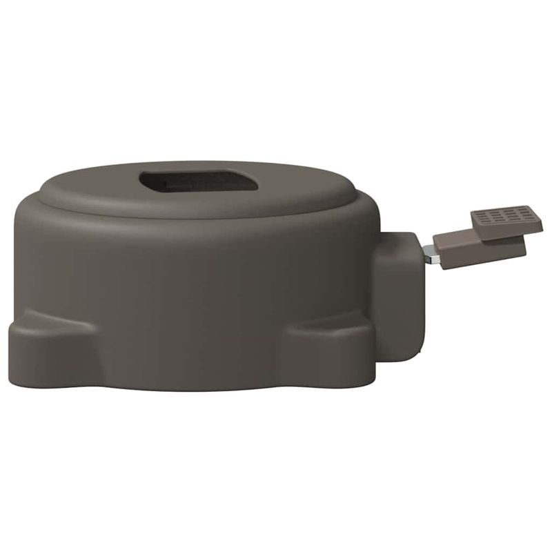 Casa si Gradina - Gradina si terasa - Umbrele si pavilioane - Umbrele - Pedala Rotativa la 360 de Grade Argintiu 21,5 x 14 x 6 cm Otel - Infinity.ro