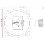 Casa si Gradina - Gradina si terasa - Umbrele si pavilioane - Umbrele - Pedala Rotativa la 360 de Grade Argintiu 21,5 x 14 x 6 cm Otel - Infinity.ro