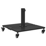 Casa si Gradina - Gradina si terasa - Umbrele si pavilioane - Umbrele - Baze pentru umbrele de exterior Negru 45 x 45 x 31.5 cm Otel - Infinity.ro