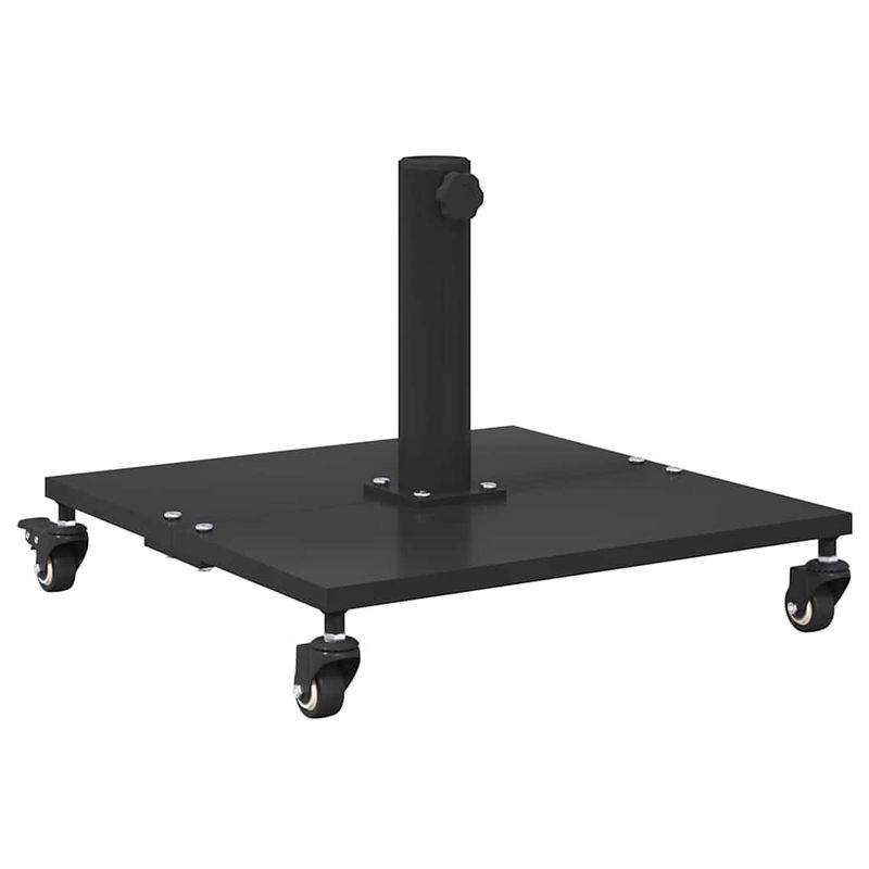 Casa si Gradina - Gradina si terasa - Umbrele si pavilioane - Umbrele - Baze pentru umbrele de exterior Negru 45 x 45 x 31.5 cm Otel - Infinity.ro