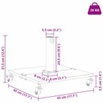 Casa si Gradina - Gradina si terasa - Umbrele si pavilioane - Umbrele - Baze pentru umbrele de exterior Negru 45 x 45 x 31.5 cm Otel - Infinity.ro