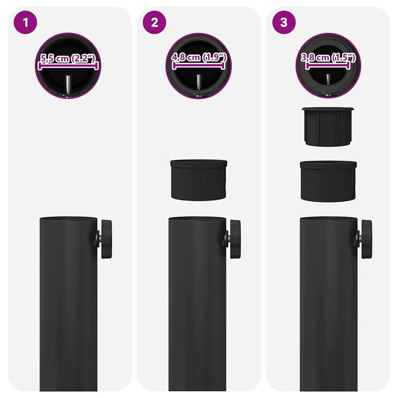 Casa si Gradina - Gradina si terasa - Umbrele si pavilioane - Umbrele - Baze pentru umbrele de exterior Negru 48 x 48 x 32.5 cm - Infinity.ro