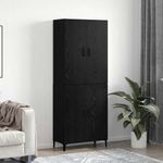Casa si Gradina - Mobilier - Comode si corpuri - Corpuri bucatarie - Bufet 2 pcs Stejar negru 69.5 x 34 x 180 cm Lemn compozit - Infinity.ro