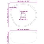 Casa si Gradina - Sanitare - Lavoar baie si accesorii - Lavoare si piedestale - Chiuveta Gri deschis (38-45) x (30-35) x 15 cm Piatra de Rau - Infinity.ro