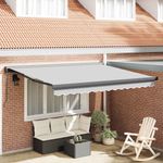 Casa si Gradina - Gradina si terasa - Umbrele si pavilioane - Umbrele - Copertina Antracit 3,5 x 2,5 m Metal - Infinity.ro