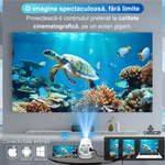 TV, Audio-Video si Foto - Videoproiectoare si accesorii - Videoproiectoare - Videoproiector Smart LED, UltraHD, suport 4K, Android 11, Wi-Fi6, Proiectie Ajustabila, Autofocus, Mirroring Android/IOS - Infinity.ro